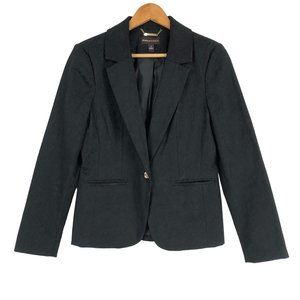 Dana Buchman Women's Size 4 Black Blazer Jacket Single Button Long Sleeves